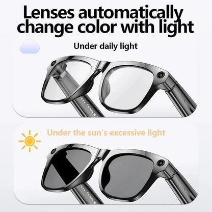 2026 4K HD Color Changing AI Smart Glasses Chat GPT 100MP Camera Bluetooth Call Voice Assistant Control Smart Glasses 2026 New by All Mart Bristol Ltd