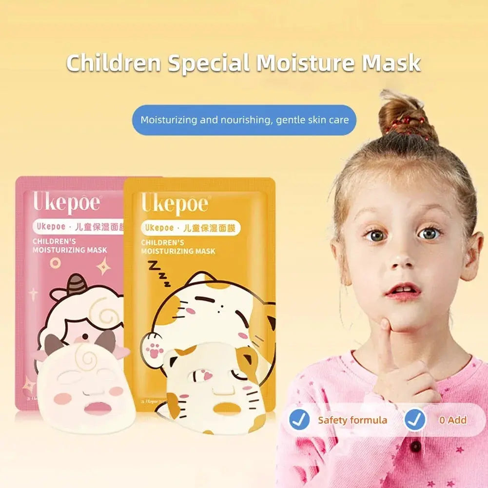 Animal Children's Sheet Mask Skincare Beauty Kids Spa Moisturize Face Masks For Birthday Party Gifts facial mask by All Mart Bristol Ltd
