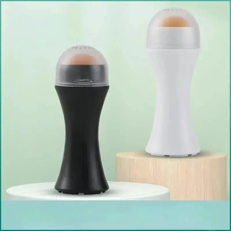 Volcanic Oil-Absorbing Face Roller - Portable Reusable Oil Blotting Tool, Natural Lava Stone for Shine Control & Matte Skin, Mak by All Mart Bristol Ltd