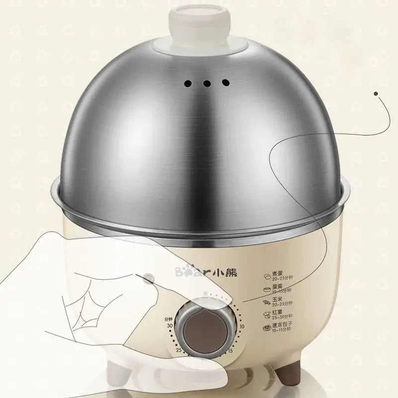 360W Electric Egg Boiler Breakfast Machine Multicooker Steamer Automatic Egg Cookers Home Egg Custard Steaming Cooker with Timer by All Mart Bristol Ltd