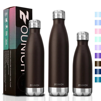 ZOUNICH 500ml Double-Wall Insulated Vacuum Flask Stainless Steel Water Bottle for Sport Water Bottles Portable Thermos Bottle by All Mart Bristol Ltd