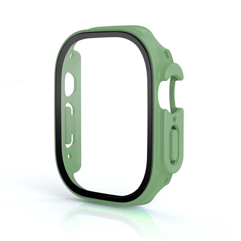 Glass+case For Apple Watch Ultra 49mm PC Bumper+Screen Protector Tempered luxury box Cover for apple watch ultra 2 Accessories by All Mart Bristol Ltd