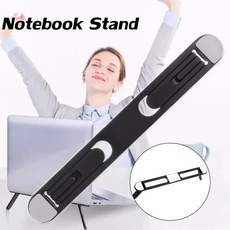 Foldable Laptop Stand Holder for MacBook Pro Air Invisible Notebook Holder Bracket Cooling Stand Universal Adhesive Laptop Stand by All Mart Bristol Ltd