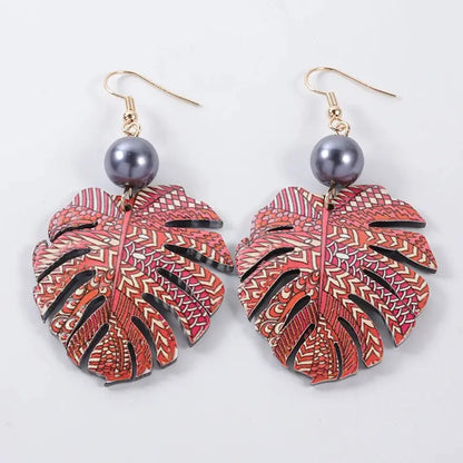 Hawaiian Acrylic Australia Designer Earrings Earring Accessories African Polynesian Jewelry Earring Women's Earrings for Women by All Mart Bristol Ltd