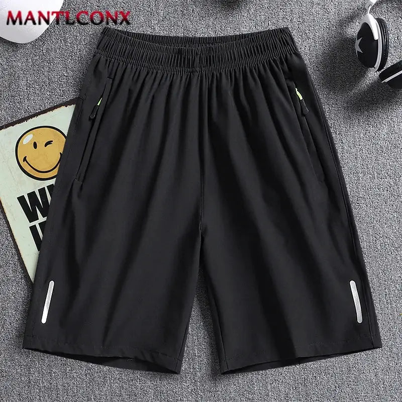 Summer Men's Sport Shorts Cool Sportswear Running Shorts Casual Bottoms Gym Fitness Training Jogging Short Pants Men Black Gray by All Mart Bristol Ltd