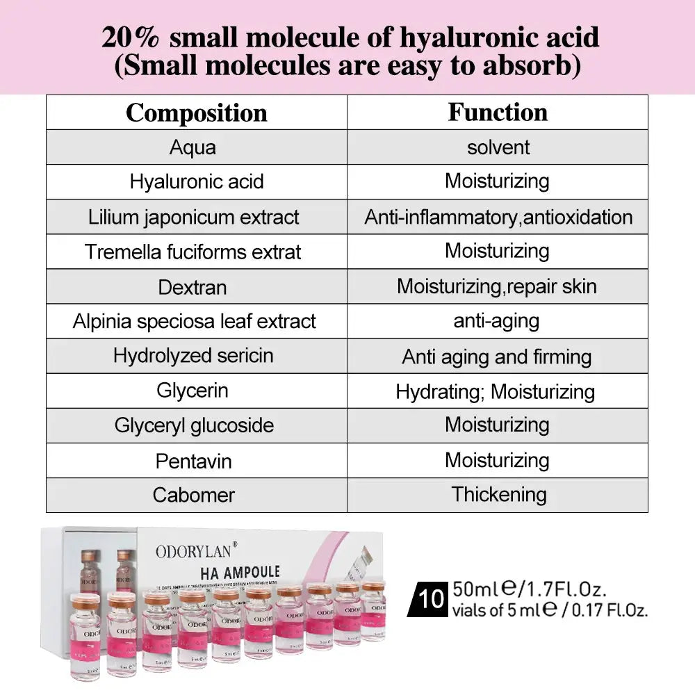 Hyaluronic Acid Face Serum Essence Skin Repair Rejuvenation Firming Moisturizing Hydrating Anti Aging by All Mart Bristol Ltd