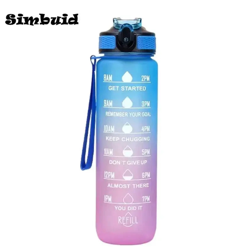 1L Water Bottle Portable Sport Water Bottle Pretty Drink Bottle Leakproof Gym Water Bottle for Outdoor Travel Fitness Cycling by All Mart Bristol Ltd