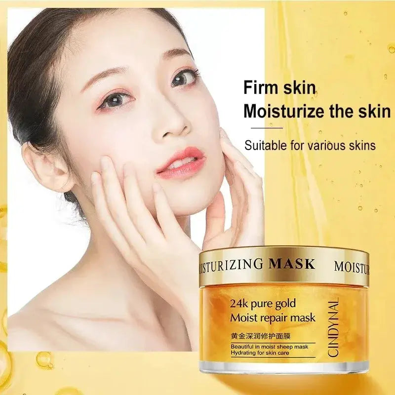 120G 24K Golden Face Cream Collagen Moisturizer Moisturizing Cream Sleeping Mask Firming Nourishing Hydrating Face Skin Care by All Mart Bristol Ltd