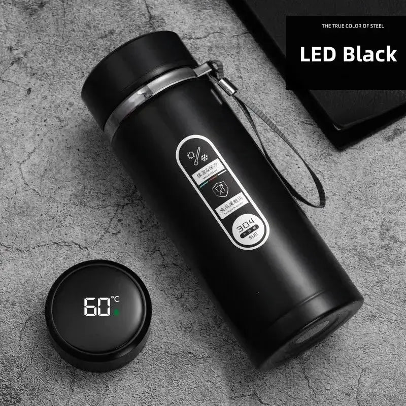 500ML-1Liter Stainless Steel Thermos Bottle with LED Temperature Display Sus304 Tea Water Bottle Vacuum Flask Portable Cups by All Mart Bristol Ltd