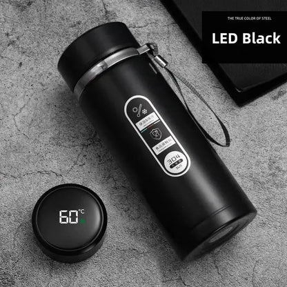 500ML-1Liter Stainless Steel Thermos Bottle with LED Temperature Display Sus304 Tea Water Bottle Vacuum Flask Portable Cups by All Mart Bristol Ltd