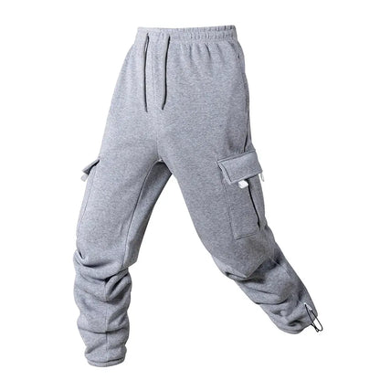 Men's Joggers Pants Loose Drawstring Long Pants Men Multi-pocket Sweatpants Casual Cargo Trousers For Men Fitness by All Mart Bristol Ltd
