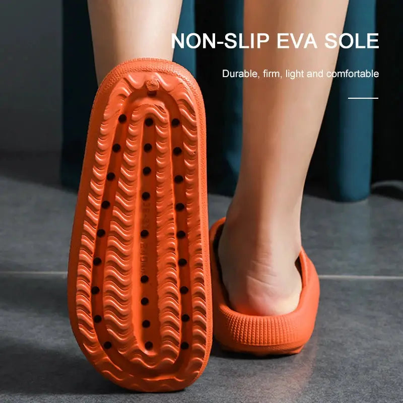 Women Thick Platform Cloud Slippers Indoor Home Eva Soft Sole Pillow Slides Sandals Woman 2025 Summer Non Slip Beach Flip Flops by All Mart Bristol Ltd