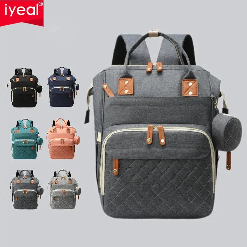 USB Mummy Bag Diaper Bag Backpack Waterproof Mommy Travel Nappy Bag For Baby Care Maternity Stroller Bag Colorful Large Capacity by All Mart Bristol Ltd