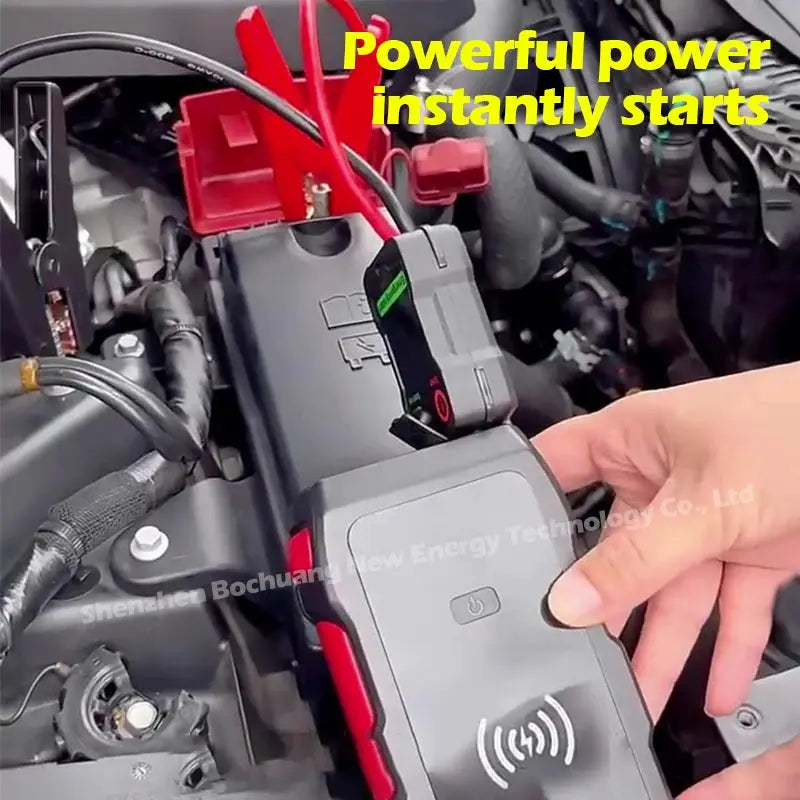 12000mAh Power Bank 1800A 12V Car Battery Jump Starter Portable Charger Car Booster Auto Starting Device Emergency Starter by All Mart Bristol Ltd