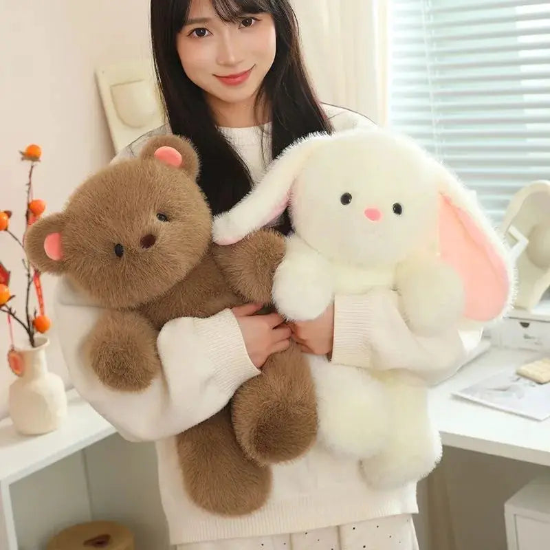 30cm Cute Brown Bear Plush Toy Cartoon Fun Rabbit Pink Pig Plush Doll Sleeping Pillow Giving Girlfriend Birthday Gift by All Mart Bristol Ltd