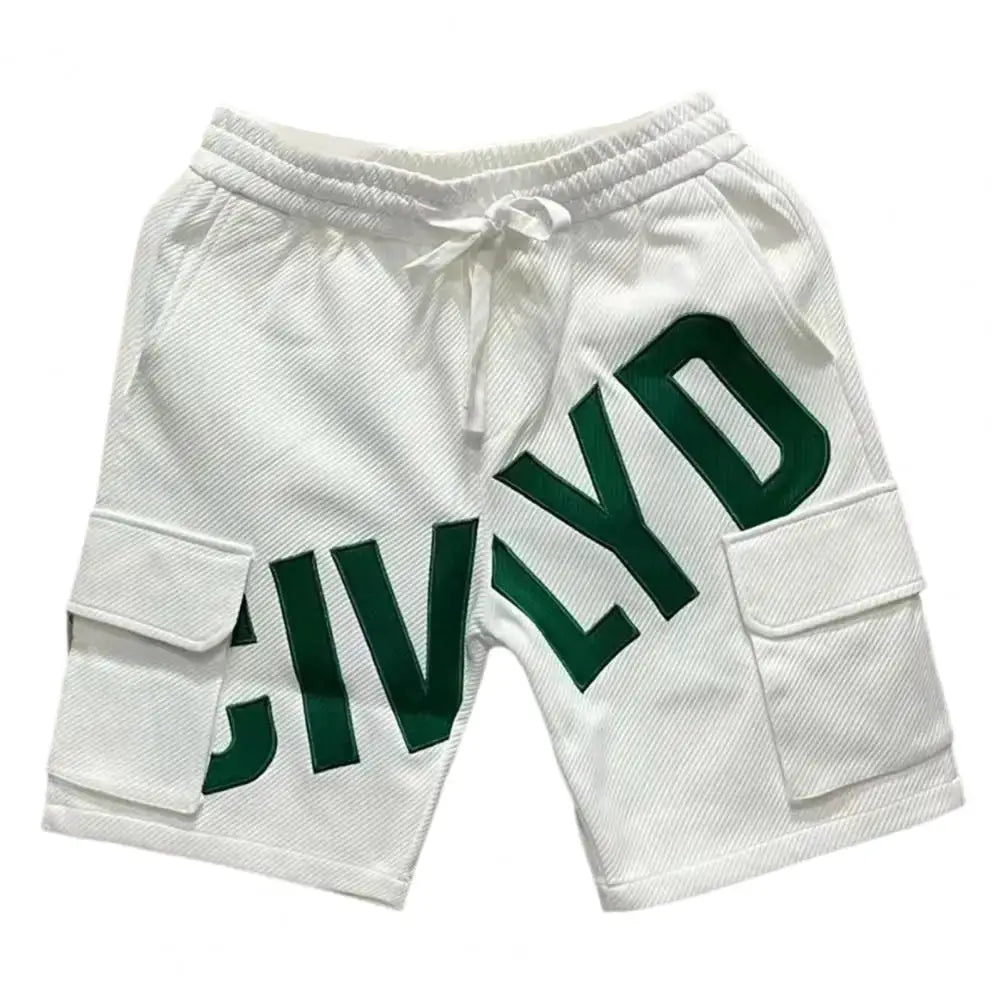 Men Cargo Shorts Adjustable Waistband Shorts Stylish Men's Summer Casual Shorts Elastic Drawstring Waist Wide Leg by All Mart Bristol Ltd