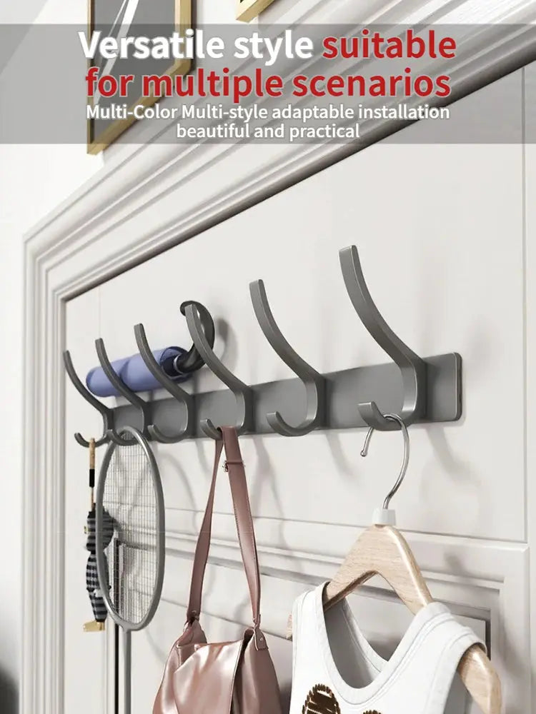 no drill Door Behind Hook Storage Wall Hanging Clothes Hanger Coat Hook Punch-free Hanger Bedroom Organizer Storage Kitchen Acce by All Mart Bristol Ltd