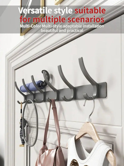 no drill Door Behind Hook Storage Wall Hanging Clothes Hanger Coat Hook Punch-free Hanger Bedroom Organizer Storage Kitchen Acce by All Mart Bristol Ltd