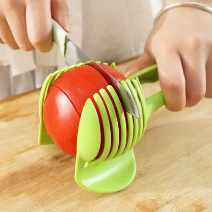 1PC Plastic Kitchen Handheld Potato Slicer Tomato Cutter Tool Lemon Cutting Cooking Kitchen Accessories Kitchenware by All Mart Bristol Ltd