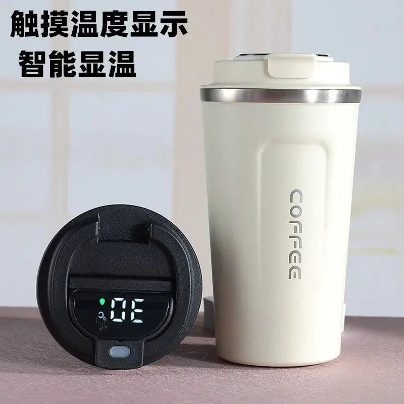 380/510ml Thermos Coffee Mug Stainless Steel Coffee Cup Temperature Display Vacuum Flask Thermal Tumbler Insulated Water Bottle by All Mart Bristol Ltd