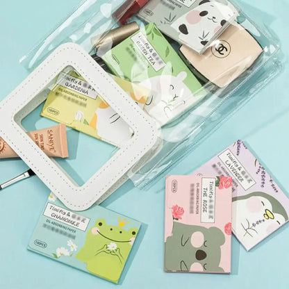 100PCS Fragrance Facial Oil Absorbing Paper Natural Green Tea Bamboo Charcoal Oil Blotting Paper Portable Facial Absorbent Paper by All Mart Bristol Ltd