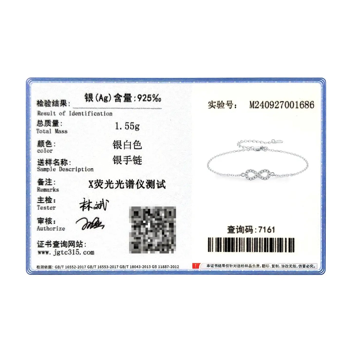 MODIAN D Color Moissanite Lab Created Diamond Bracelet 925 Sterling Silver Romantic Exquisite Infinity Love For Women Jewelry by All Mart Bristol Ltd