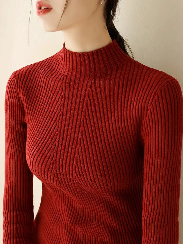 2026 Autumn Winter Turtleneck Sweater Women Fashion Chic Tops Women Knitted Pullovers Long Sleeve Jumper Pull Femme Clothing by All Mart Bristol Ltd