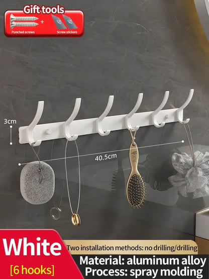 no drill Door Behind Hook Storage Wall Hanging Clothes Hanger Coat Hook Punch-free Hanger Bedroom Organizer Storage Kitchen Acce by All Mart Bristol Ltd