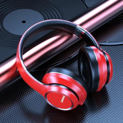 Lenovo HD200 Bluetooth Earphones Over-ear Foldable Computer Wireless Headphones Noise Cancellation HIFI Stereo Gaming Headset by All Mart Bristol Ltd