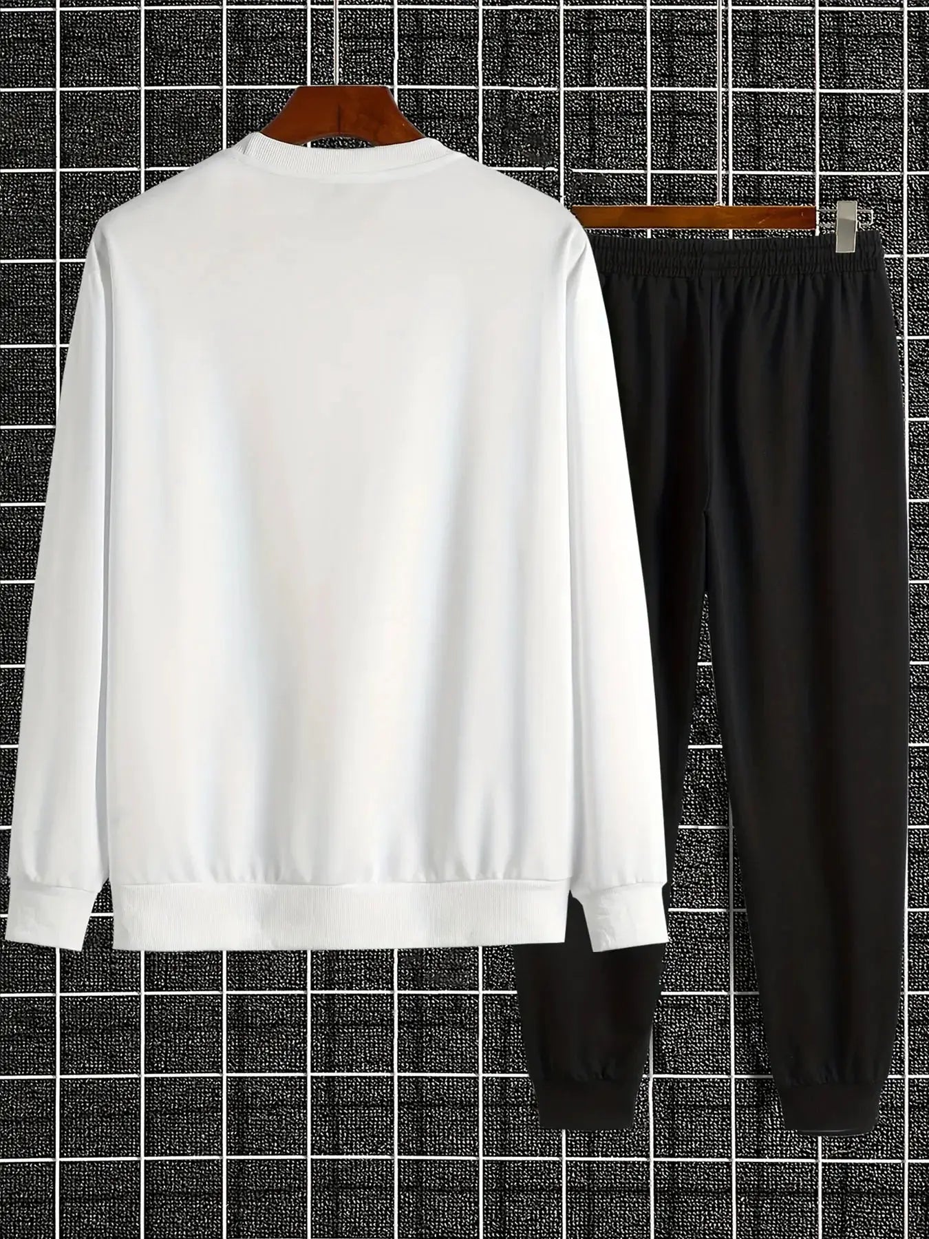 Autumn Trendy New Sweatshirt Men's Loose Daily Casual Fit With New York Letter Printed Hundred Long Sleeve Sweatshirt Set by All Mart Bristol Ltd