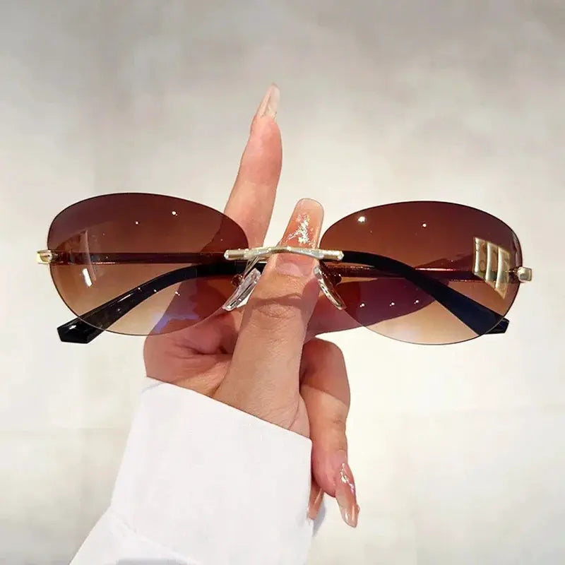New Luxury Brand Designer Small Frame Cat Eye Sunglasses Women Vintage Fashion Sun Glasses Popular Punk Sexy Ladies Shades UV400 by All Mart Bristol Ltd