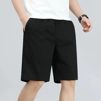 Mens Light Weight Cotton Shorts Summer Casual Shorts Baggy Sports Gym Work Shorts Wide Leg by All Mart Bristol Ltd