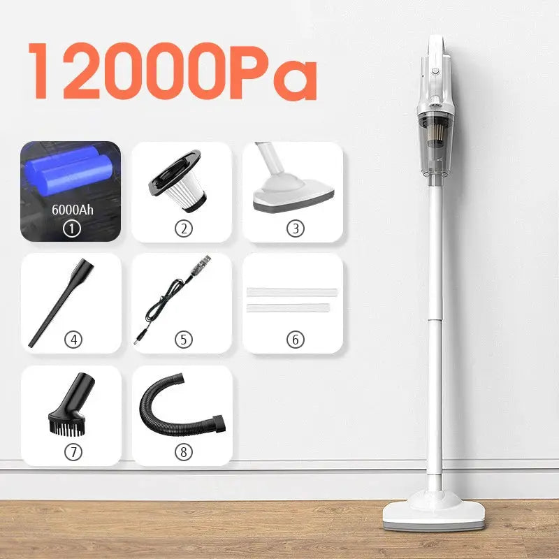 Handheld Vacuum Cleaner Wireless Vacuum Cleaner Cordless car Household Appliances 9000Pa/12000Pa Big Suction Vacuum Cleaner by All Mart Bristol Ltd