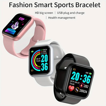 Smart Watch Women Men Music Control Bluetooth Calories Fitness Monitor Smartwatch Running Tracker Sport Bracelet For Android IOS by All Mart Bristol Ltd