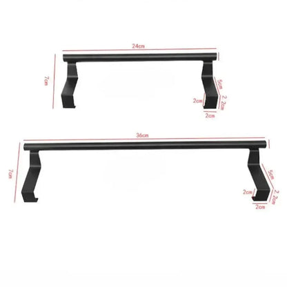Towel Rod Steel Metal Wire Over Cabinet Towel Rack Storage Organizer Bathroom Door Hanging Towel Rack Punch-free Rag Hanger by All Mart Bristol Ltd