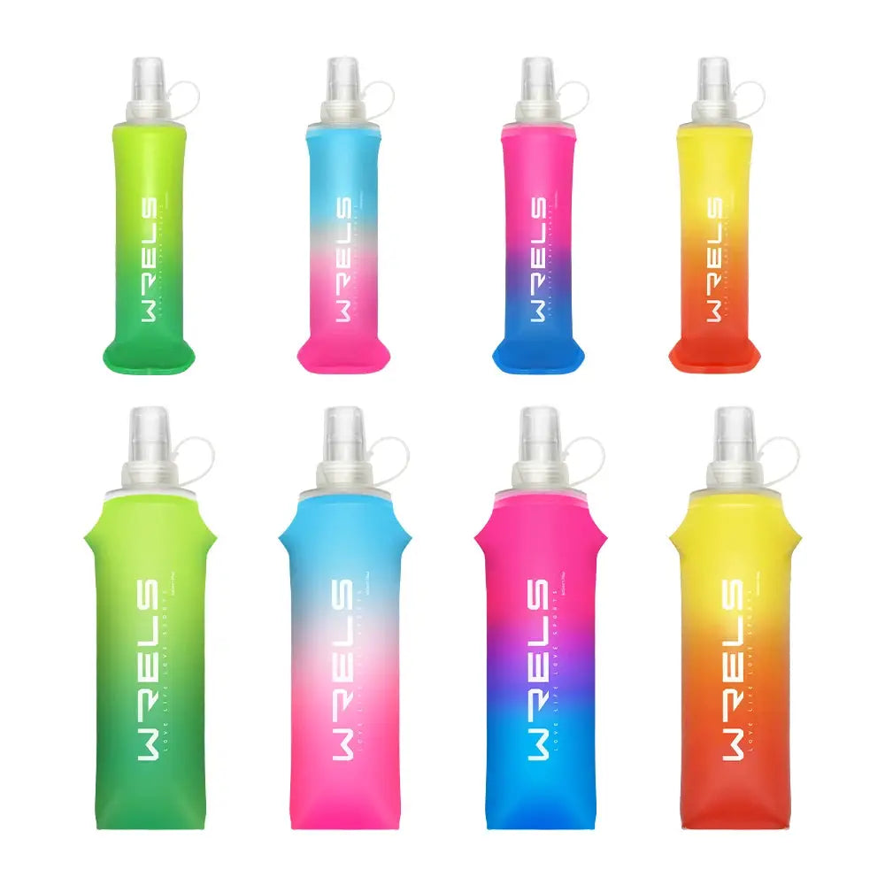 Sport Water Bottle TPU Folding Soft Flask Drink Portable Water Bottle High Flow Running Hiking Bicycle Fitness Water Bag by All Mart Bristol Ltd