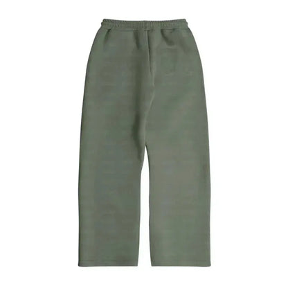 American Fashion Solid Color Fleece Oversized Sweatshirt Men's Two-Piece Y2K Harajuku Hip-Hop Gothic Joker Slacks Jogging Pants by All Mart Bristol Ltd