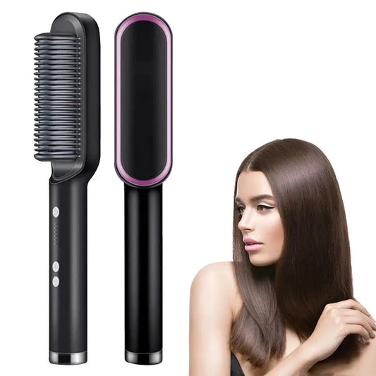Electric Hair Straightener Brush Professional Fashion Fast Heating Ceramic Hair Straightener by All Mart Bristol Ltd