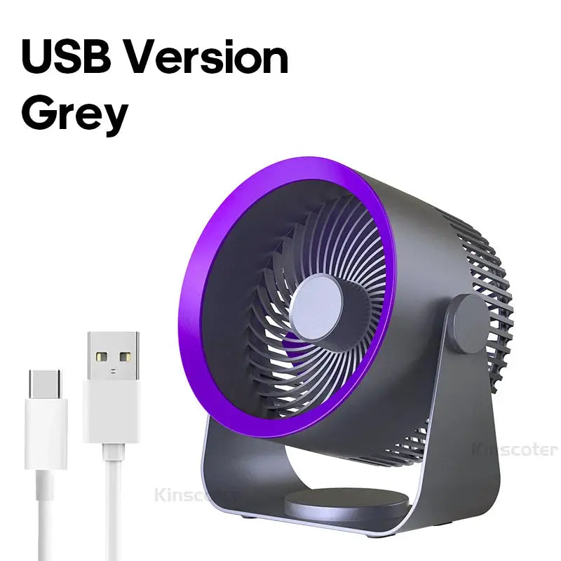 Cordless Electric Fan 4000mah Wireless Portable Air Circulator Fan Desktop Wall Ceiling Air Cooling Cooler Quiet Ventilator by All Mart Bristol Ltd