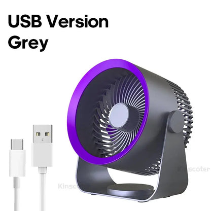 Cordless Electric Fan 4000mah Wireless Portable Air Circulator Fan Desktop Wall Ceiling Air Cooling Cooler Quiet Ventilator by All Mart Bristol Ltd