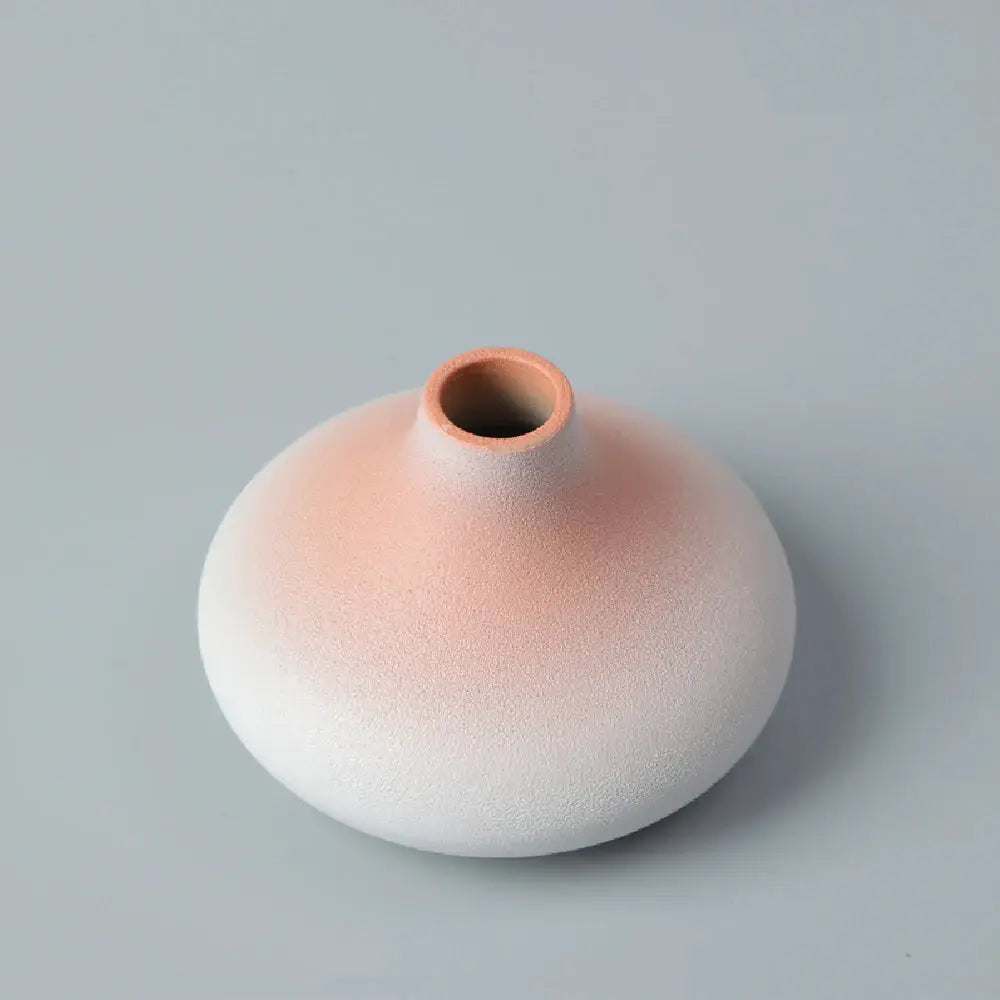 Ceramic Small flower Vase Home Decoration Crafts Tabletop Ornament Simplicity Japanese-style Decoration by All Mart Bristol Ltd