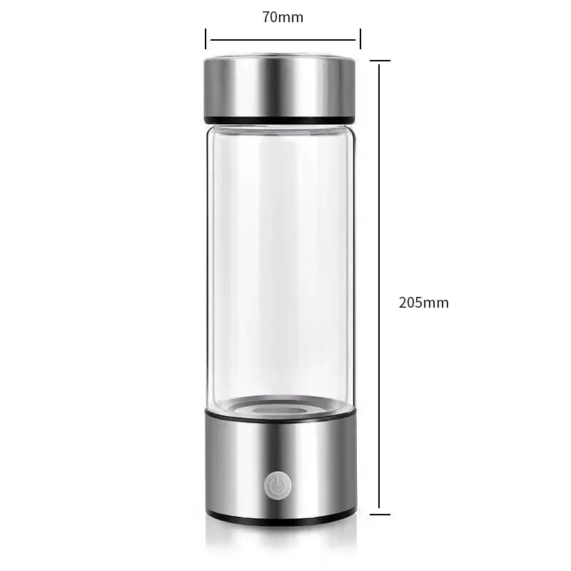 Hydrogen-Rich Water Cup Portable Electric Hydrogen Rich Water Generator Bottle Titanium Quality Filter Healthcare Water Cup USB by All Mart Bristol Ltd