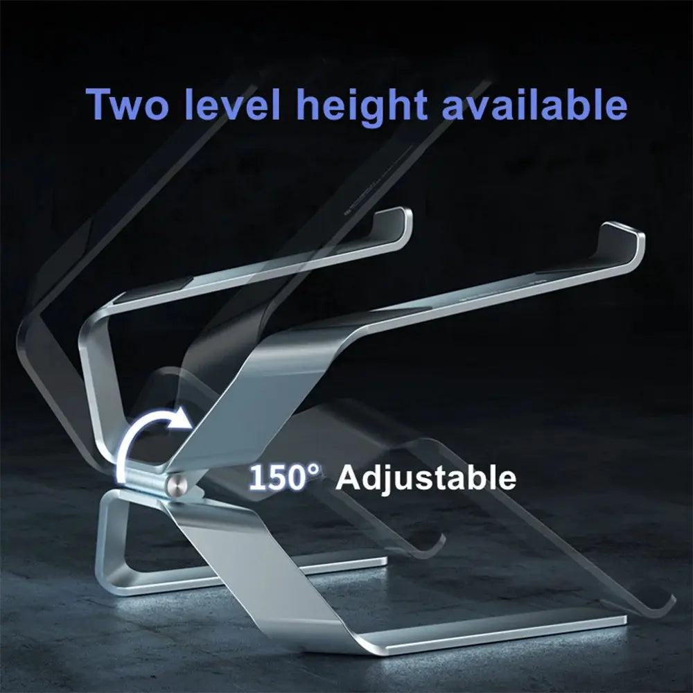 Laptop Stand Adjustable Aluminum Alloy Notebook Tablet Stand Up to 17.3 Inch Laptop Portable Fold Holder Cooling Bracket Support by All Mart Bristol Ltd