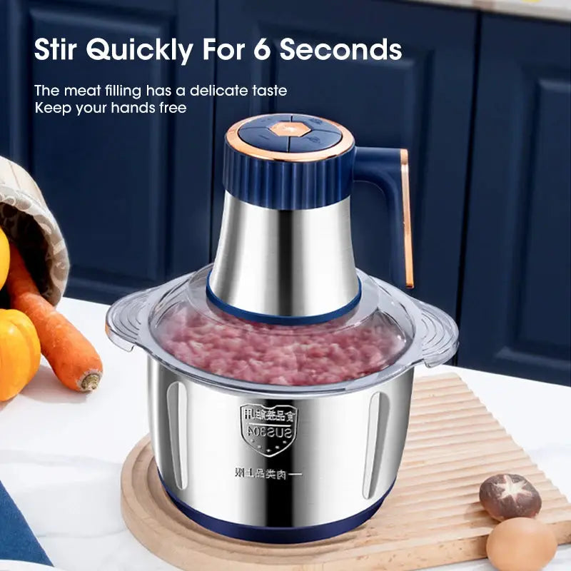 5L Electric Meat Grinder Stainless Steel Food Processor by All Mart Bristol Ltd