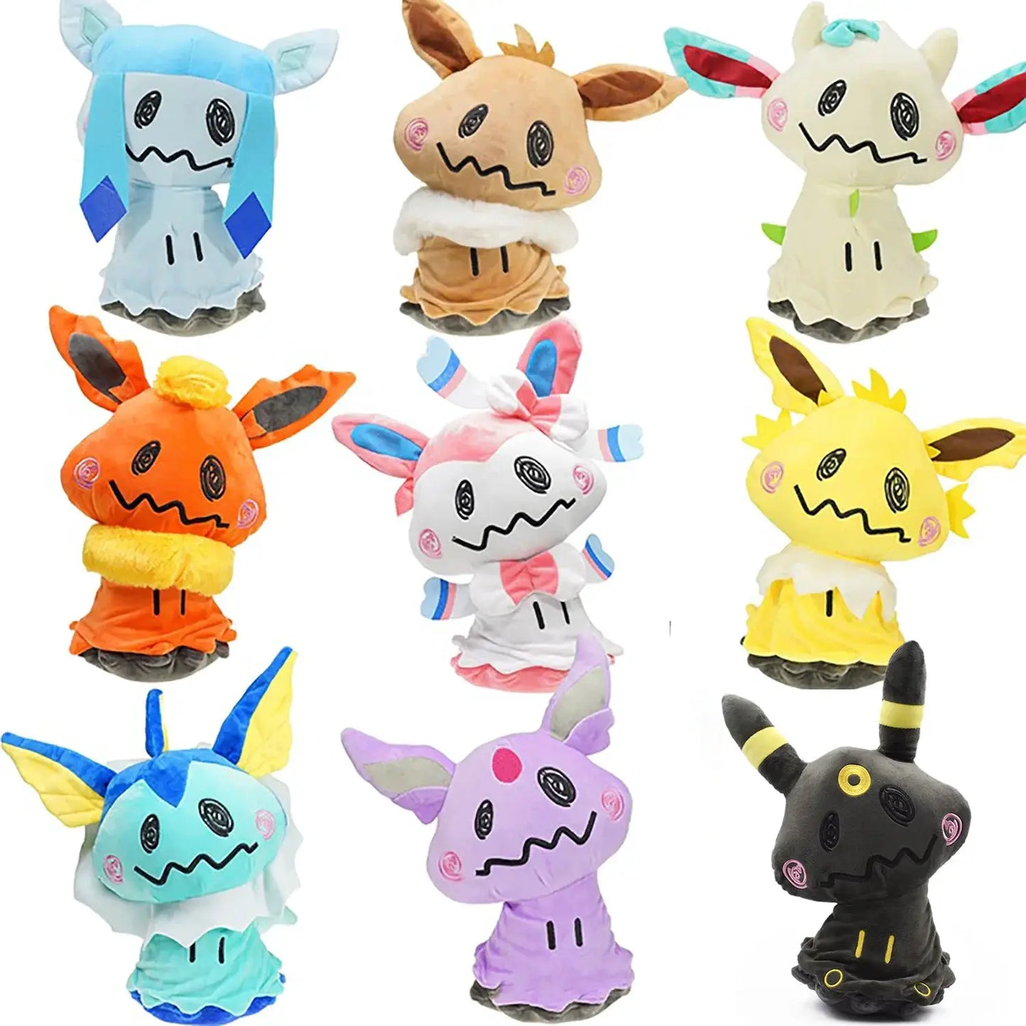 Mimikyu Cos Umbreon Jolteon Vaporeon Flareon Sylveon Eevee Espeon Leafeon Glaceon PlushToys Doll Stuffed Animal 8inch by All Mart Bristol Ltd