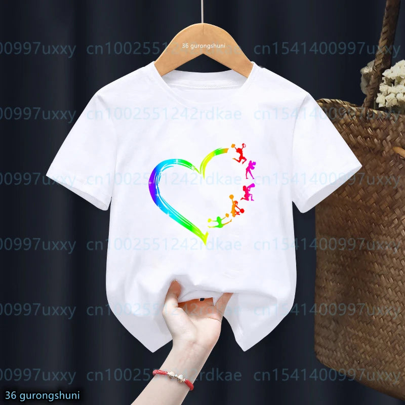 kawaii Girls T-Shirts Cheerleader Girls Sports Gymnastics Enthusiast Tshirts Fashion kids Clothing Tshirt girls clothes 2 to15 by All Mart Bristol Ltd