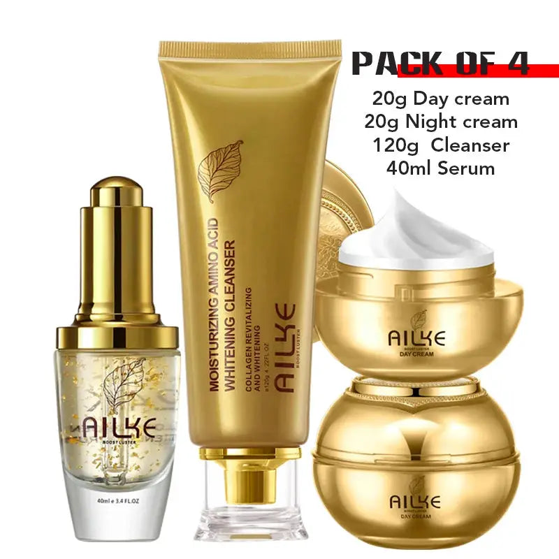 AILKE Whitening Skin Care Set, Reduce Wrinkles, Dark Spots, Even Skin Tone, Women Beauty Cosmetics for All Skin Types by All Mart Bristol Ltd