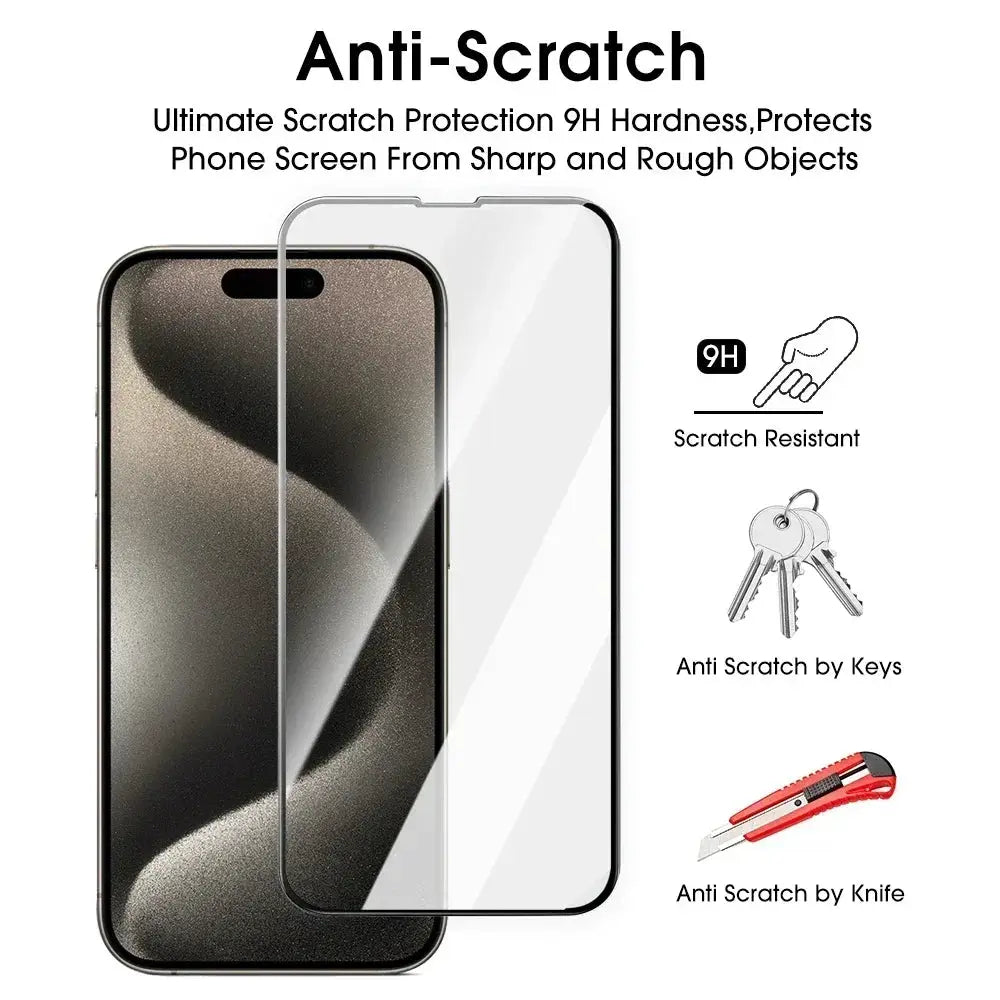 1-3Pcs HD Clear Glass Screen Protector for iPhone 16 17 Pro Max Tempered Glass Protection for iPhone 17/17Pro/17ProMax/17Air by All Mart Bristol Ltd