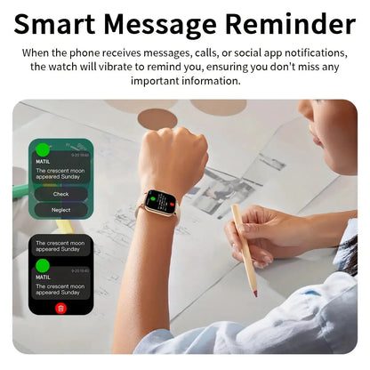 G.LWear New Women's Smart Watch Bluetooth Call Fitness Tracker Heart Rate Monitor Alarm Clock Outdoor Sports Men's Smartwatch by All Mart Bristol Ltd