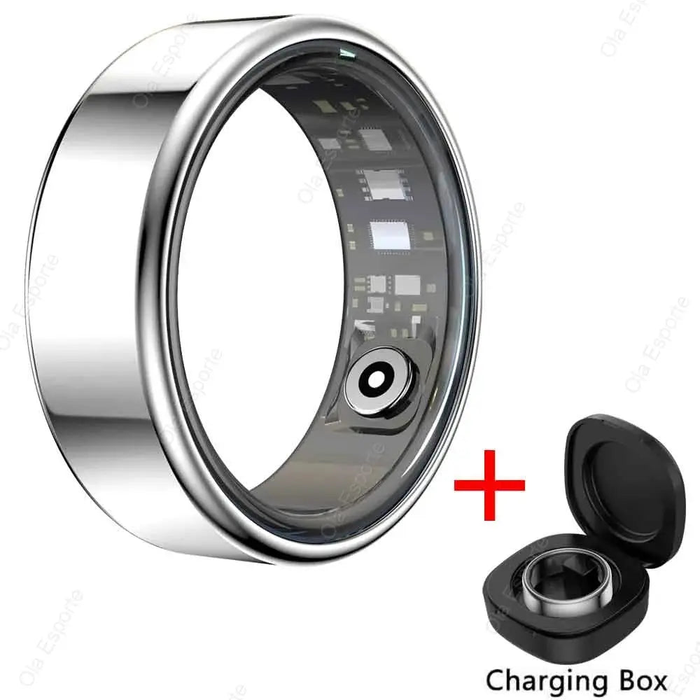 2026 New Smart Ring Men Women, Heart Rate Blood Oxygen and Sleep Monitor Smartring IP68 & 5ATM Waterproof, Multi-sport Mode Ring by All Mart Bristol Ltd